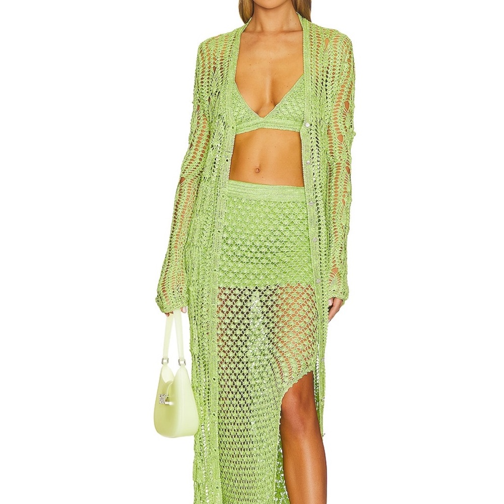 SER.OY.A crochet Sandy Skirt & Nola Bra XS/S